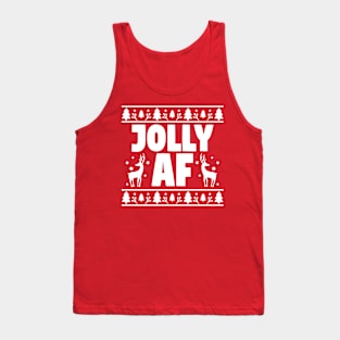 jolly af ugly christmas Tank Top